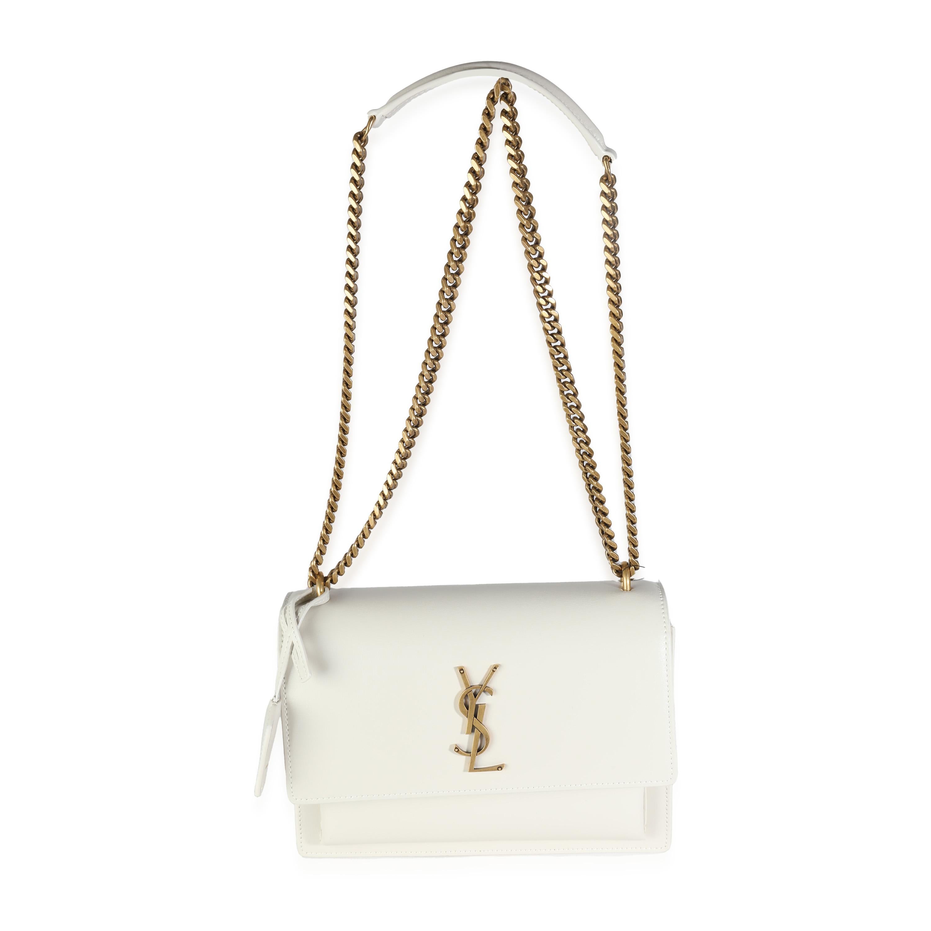 Saint Laurent Crema Soft Calfskin Medium Sunset Chain Bag 1