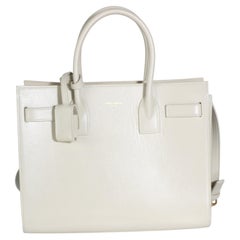 Saint Laurent Crema Soft Smooth Calfskin Baby Sac De Jour