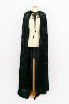 Saint Laurent crochet cape