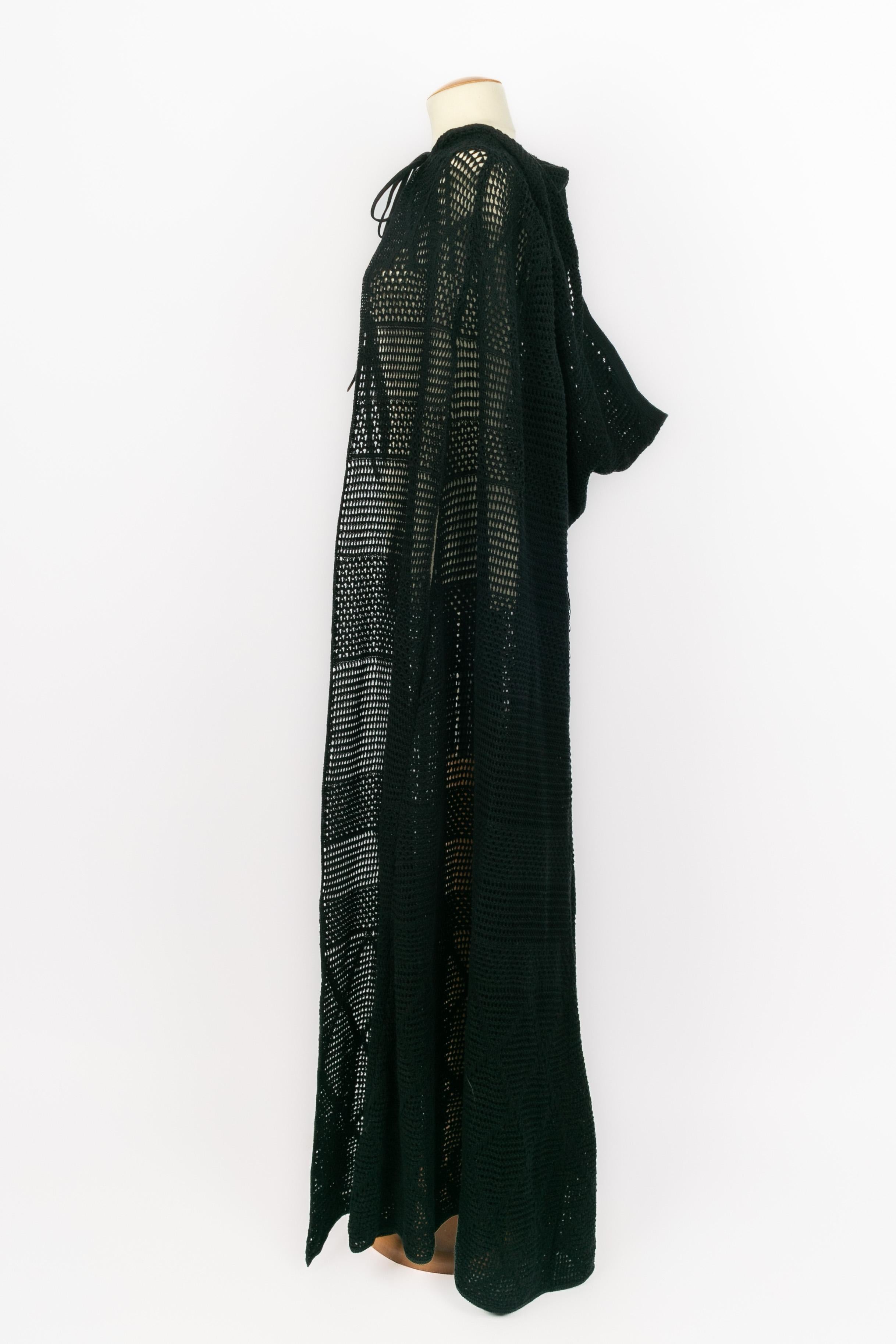 Saint Laurent crochet cape For Sale 2