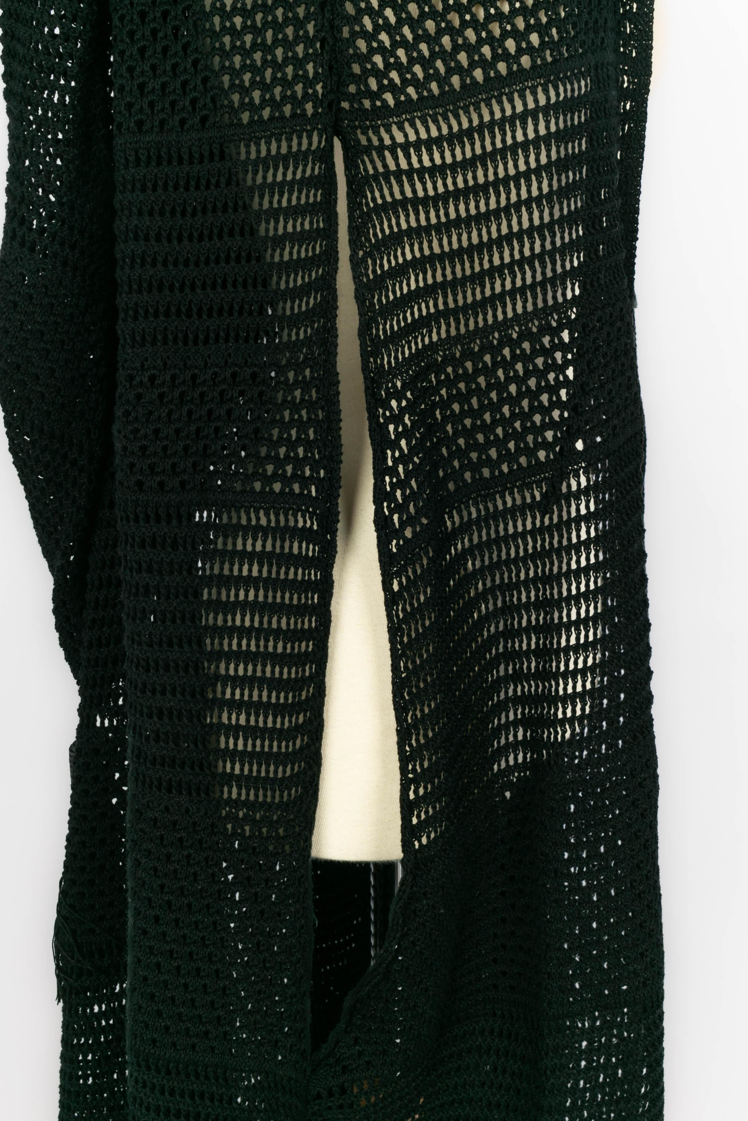 Saint Laurent crochet cape For Sale 3