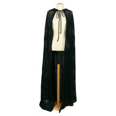 Saint Laurent crochet cape