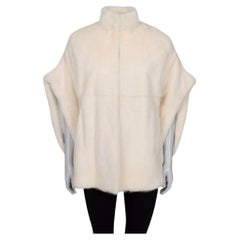 Saint Laurent Cropped Mink Fur Coat FR 38/M