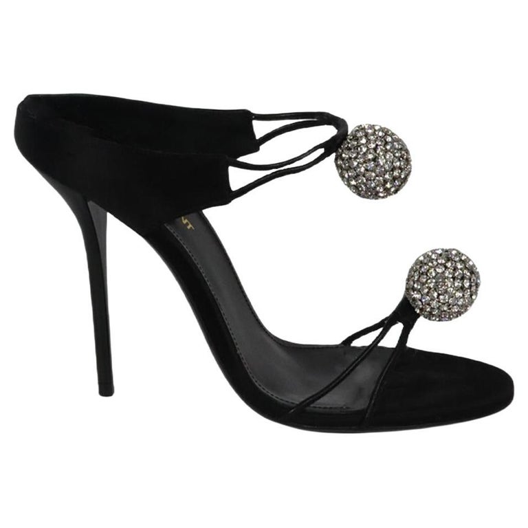 SL CHAIN ATTACH HEELED MULES SAPPHIRE DENIM