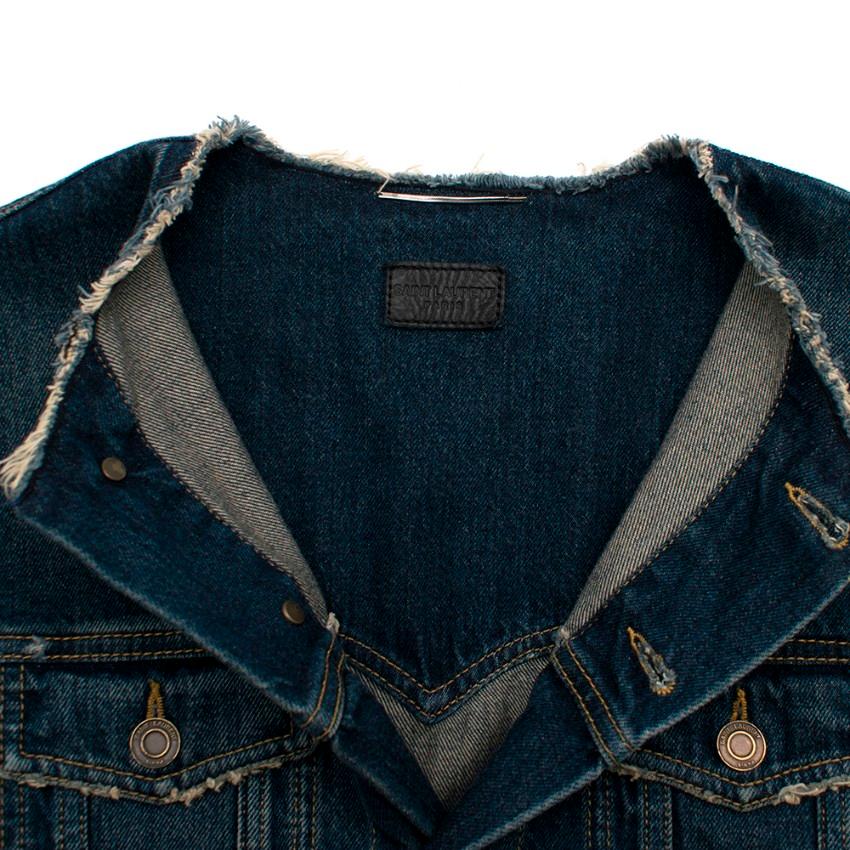 Women's Saint Laurent Cutoff Jeans Jacket S 