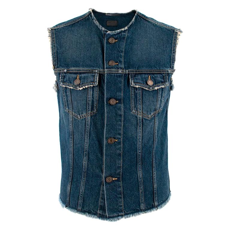 Saint Laurent Cutoff Jeans Jacket S 