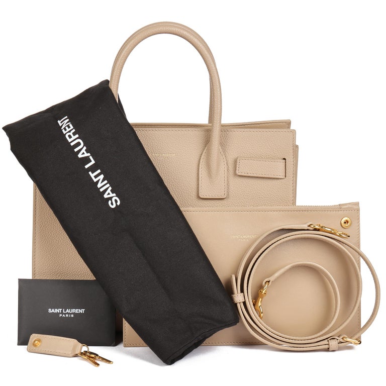 Yves Saint Laurent, Bags, Ysl Baby Sac De Jour Supple Grained Supple  Leather Dark Tancanyon