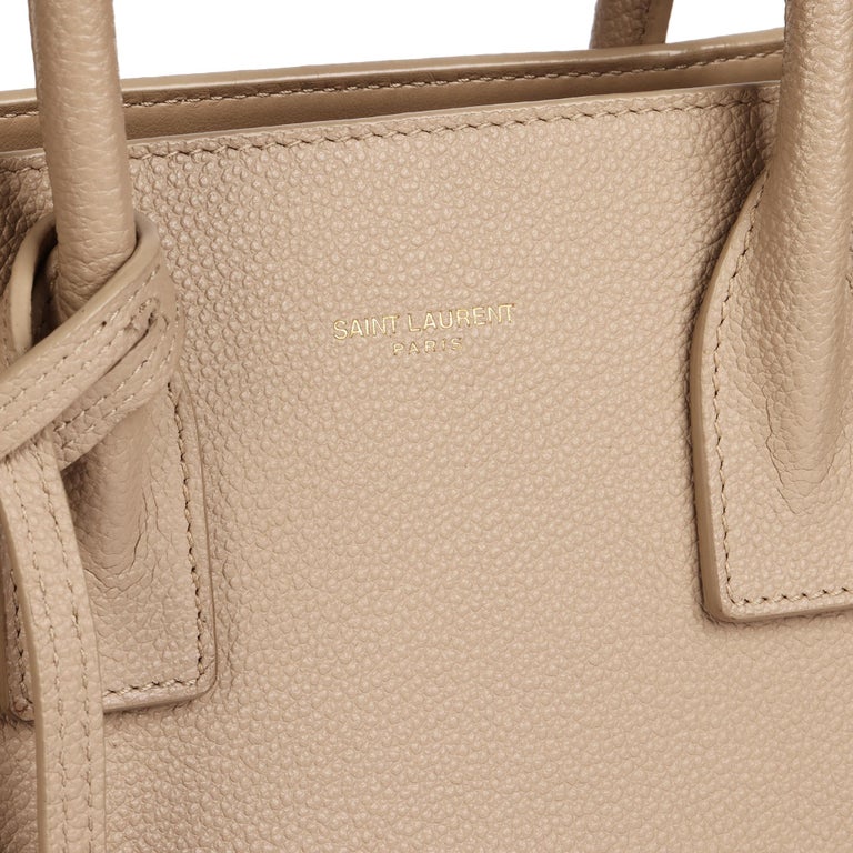 Sac de jour leather handbag Saint Laurent Beige in Leather - 33971004