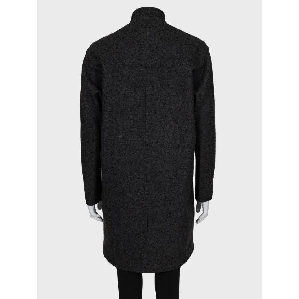 Saint Laurent Dunkelgrauer Wollmantel - Größe Medium (FR38) im Zustand „Hervorragend��“ im Angebot in Krakow, PL