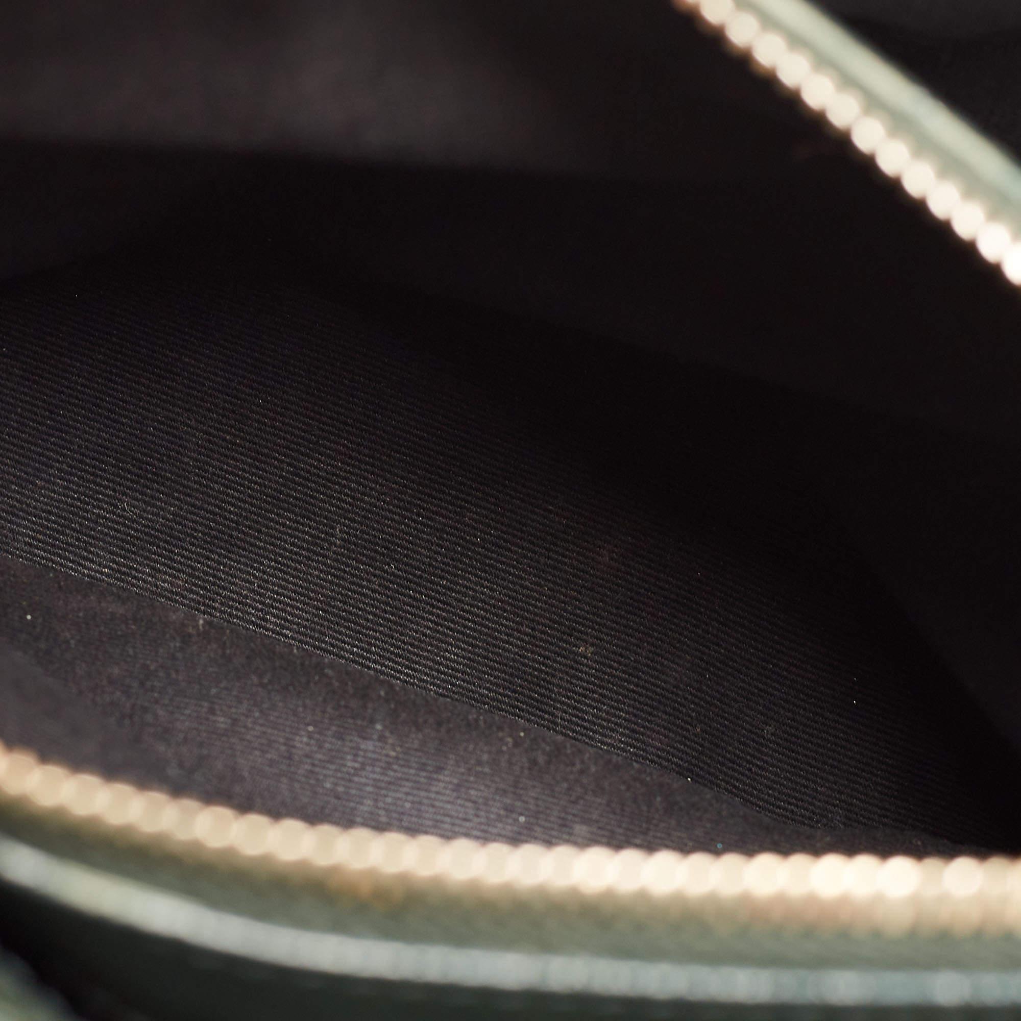 Saint Laurent Dark Green Matelassé Leather Medium LouLou Shoulder Bag 11