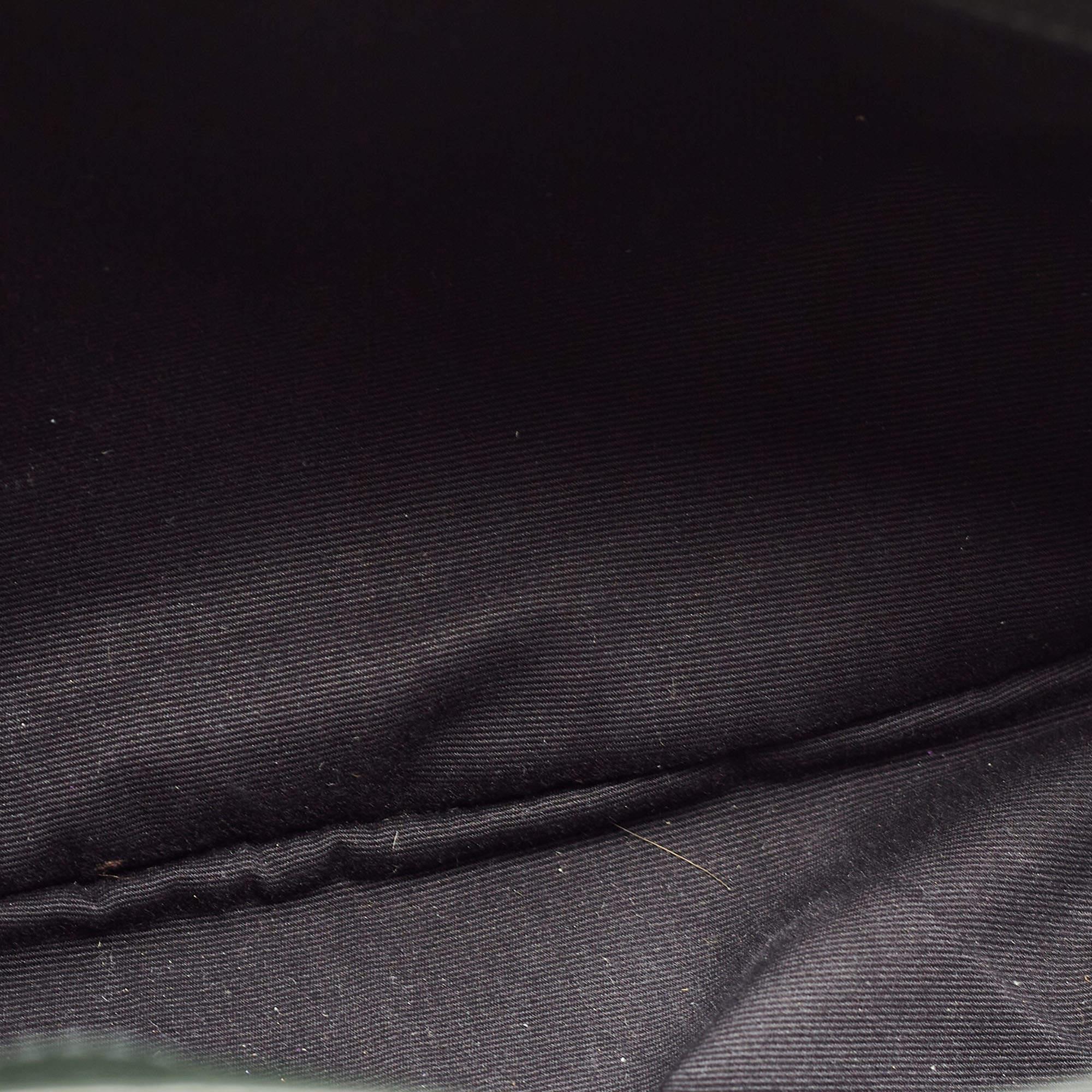 Saint Laurent Dark Green Matelassé Leather Medium LouLou Shoulder Bag 12