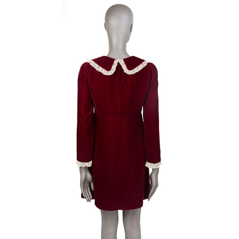 red lace long sleeve dress