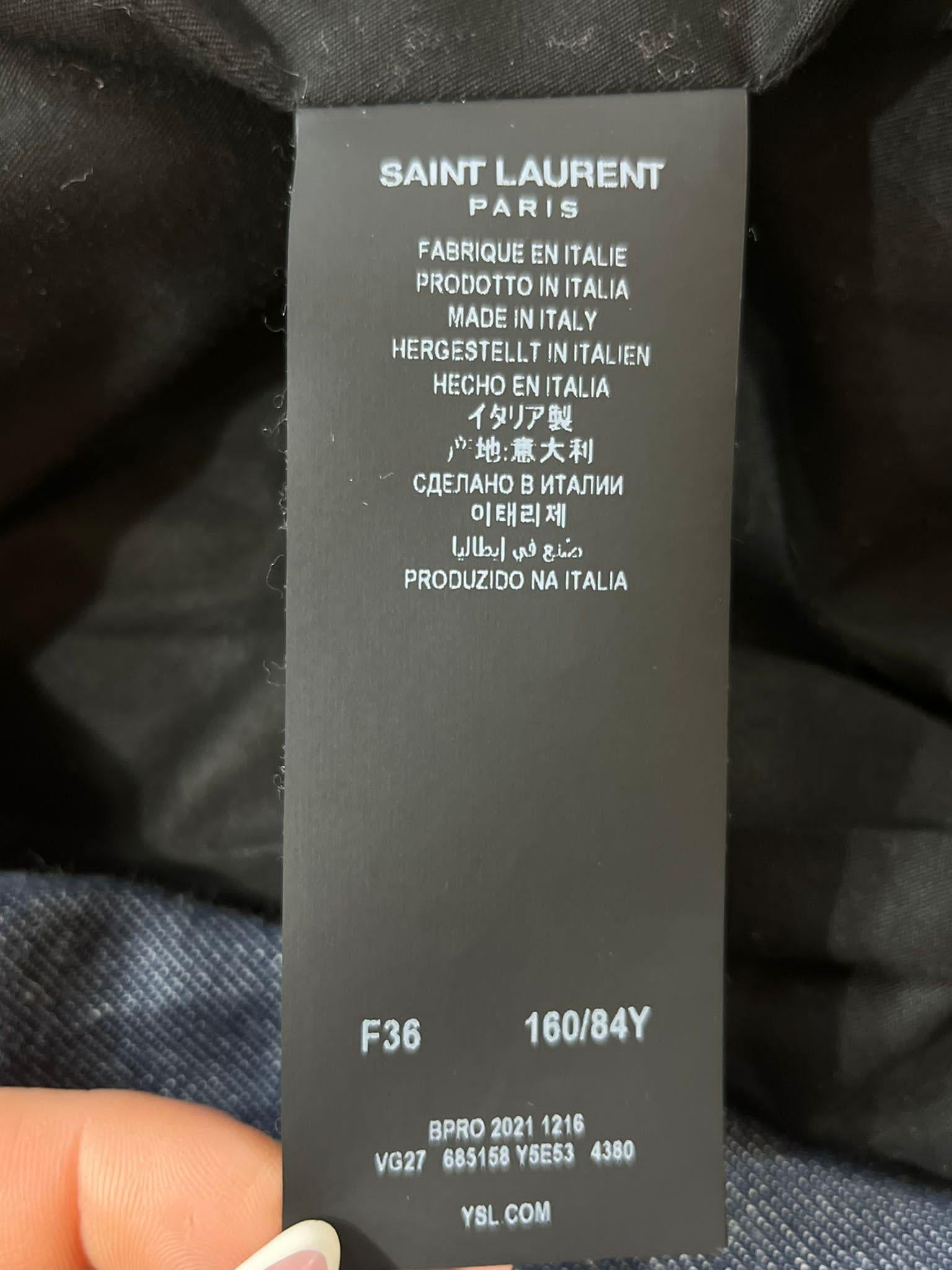 Saint Laurent Denim Jacket & Trousers For Sale 4