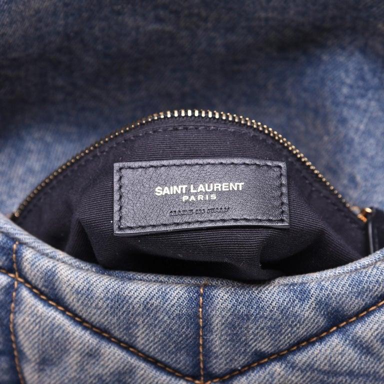 Saint Laurent Denim Loulou Puffer Shoulder Bag Small at 1stDibs ysl