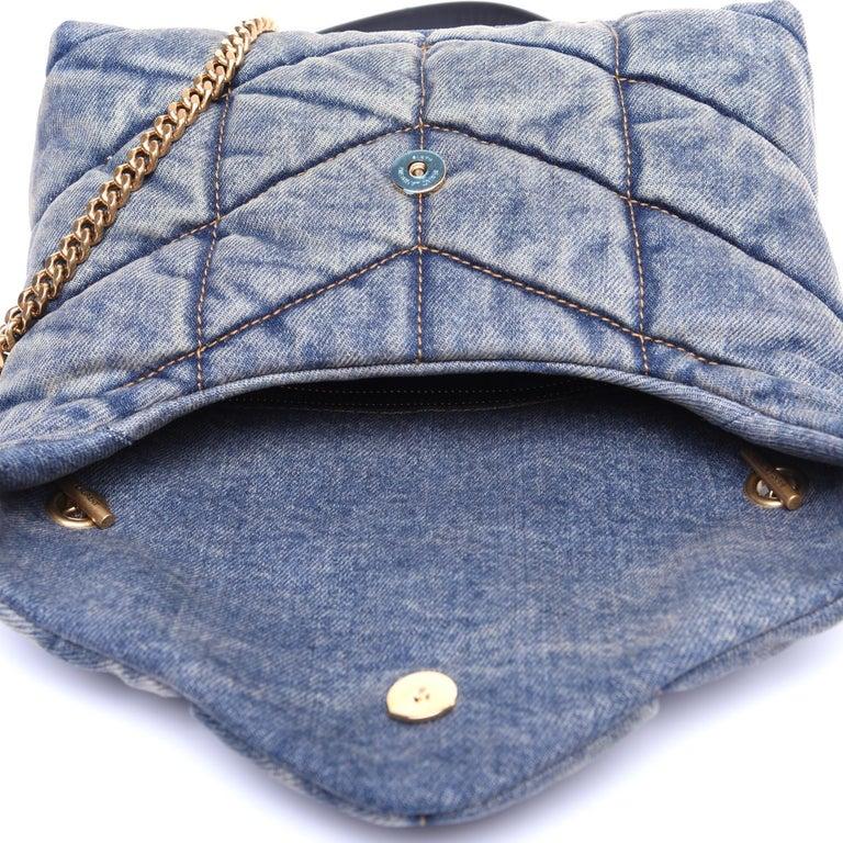 Saint Laurent Denim Loulou Puffer Shoulder Bag Small at 1stDibs ysl