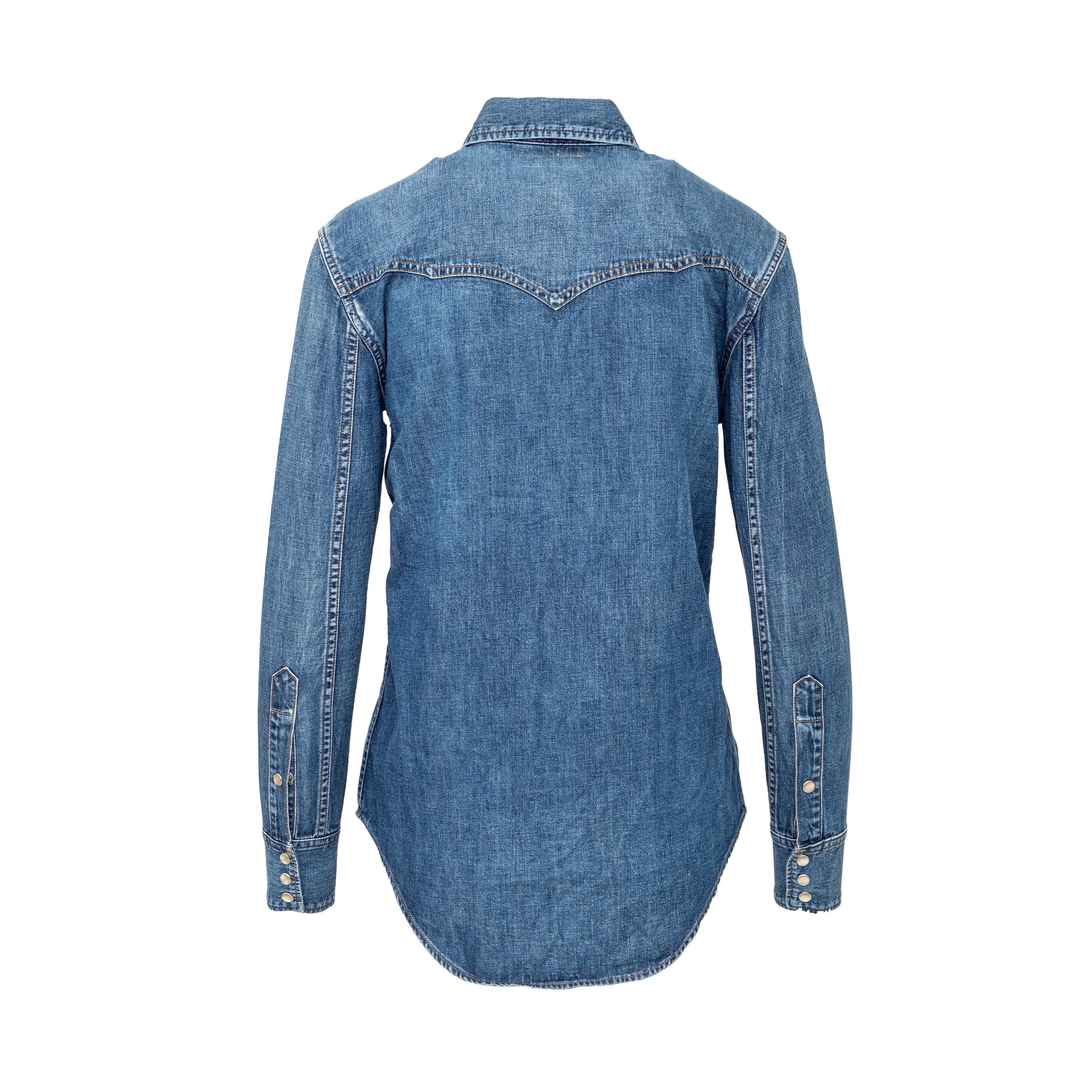 Saint Laurent Denim Shirt - '10s In Excellent Condition For Sale In Milano, IT