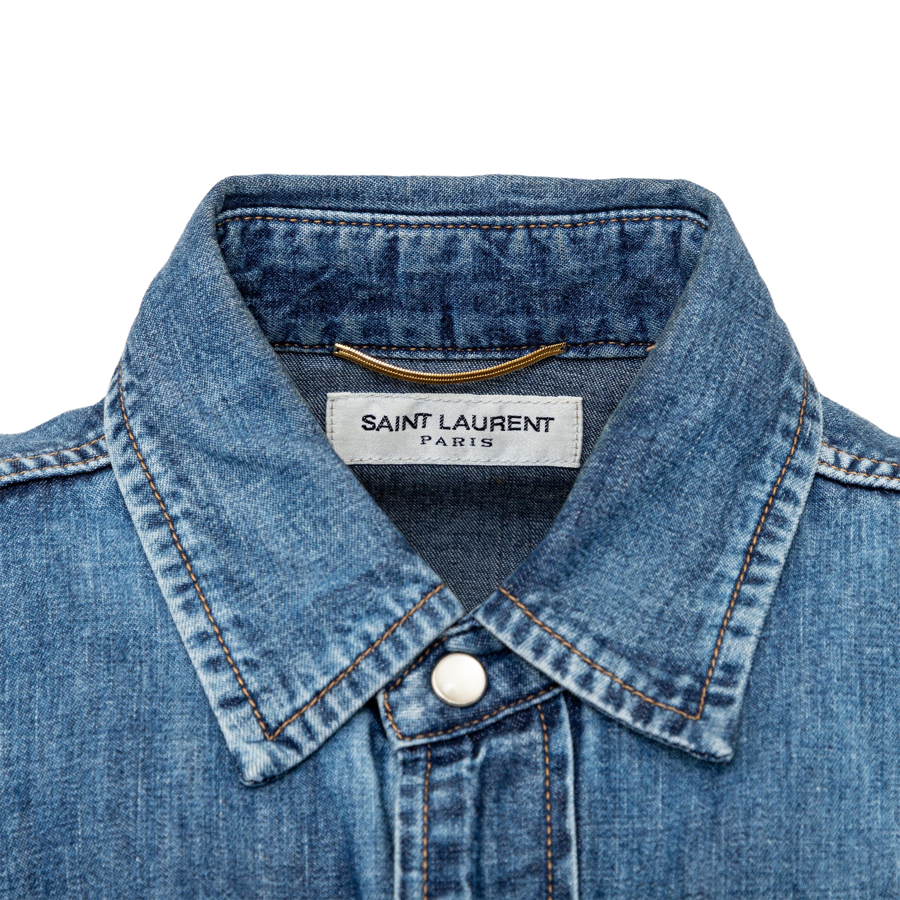 Women's Saint Laurent Denim Shirt - '10s For Sale