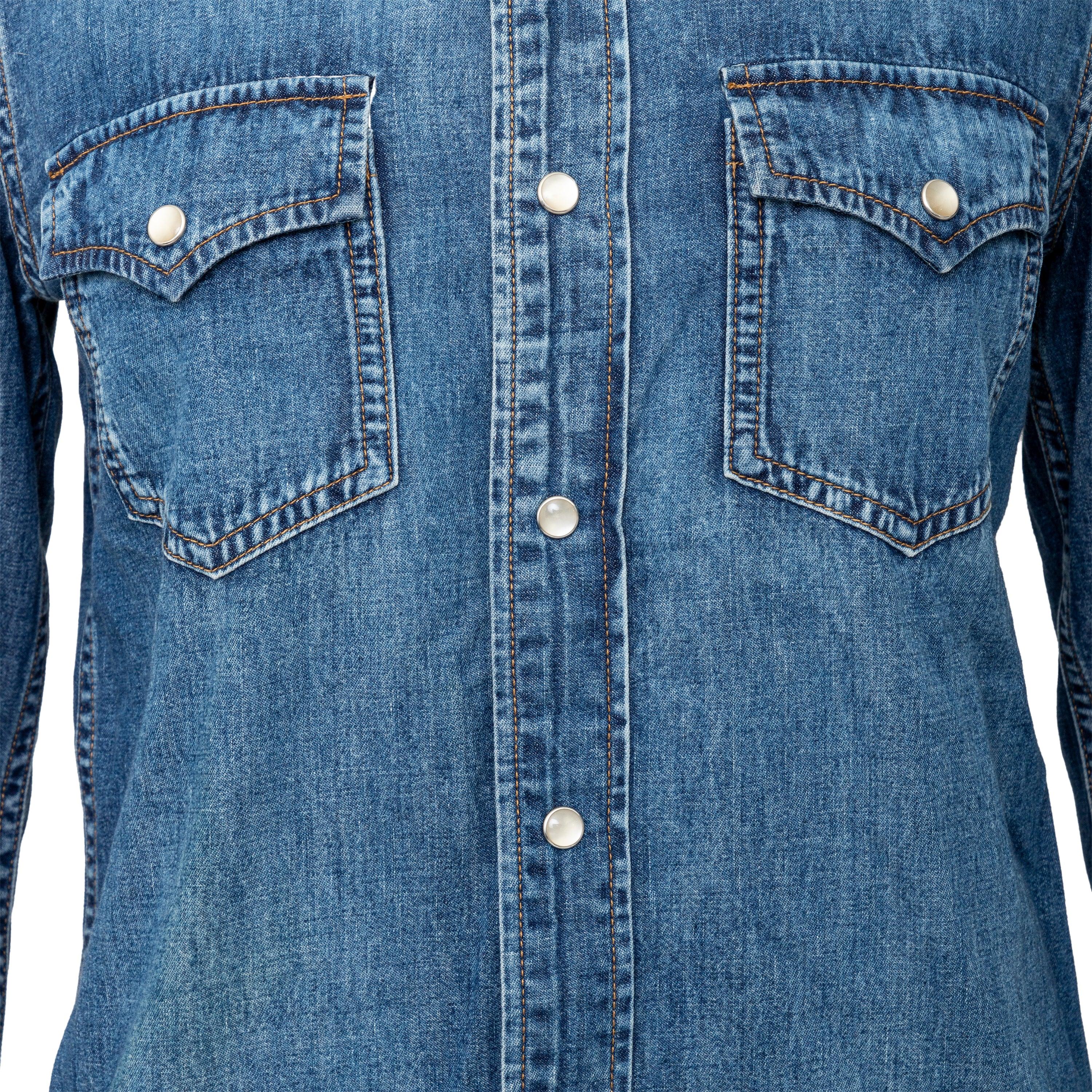 Saint Laurent Denim Shirt - '10s For Sale 1