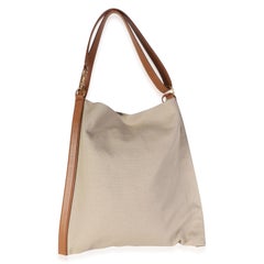 Saint Laurent Desert Dusk Brick Canvas BV Flat Hobo
