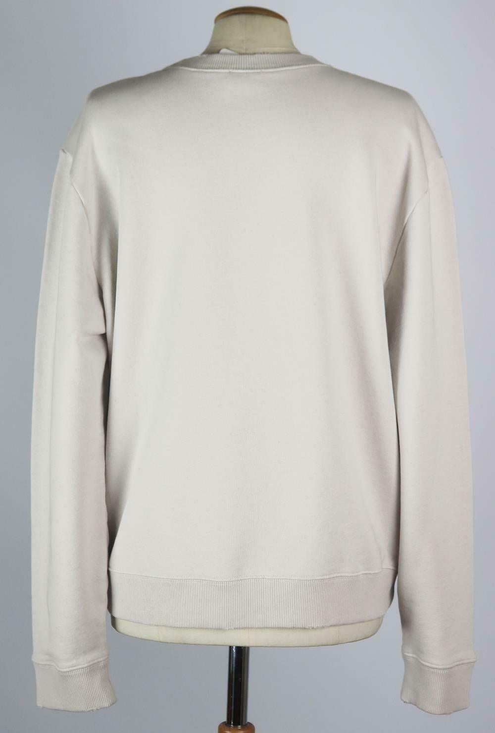 Saint Laurent - Felpa in jersey di cotone stampata con effetto invecchiato In condizioni ottime a London, GB
