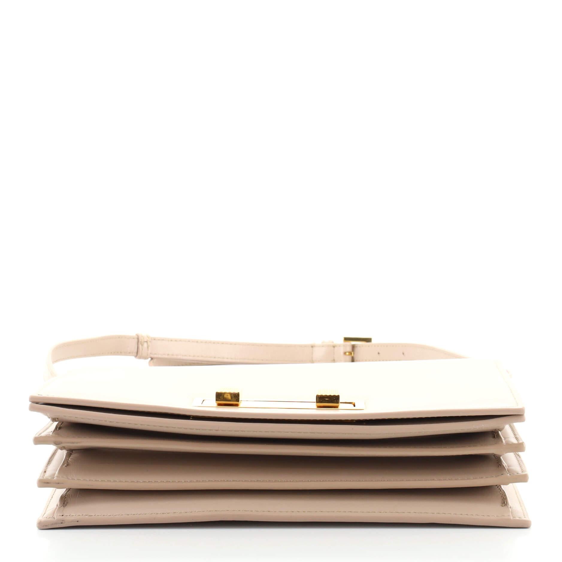 Saint Laurent Domino Umhängetasche aus Leder Medium für Damen oder Herren
