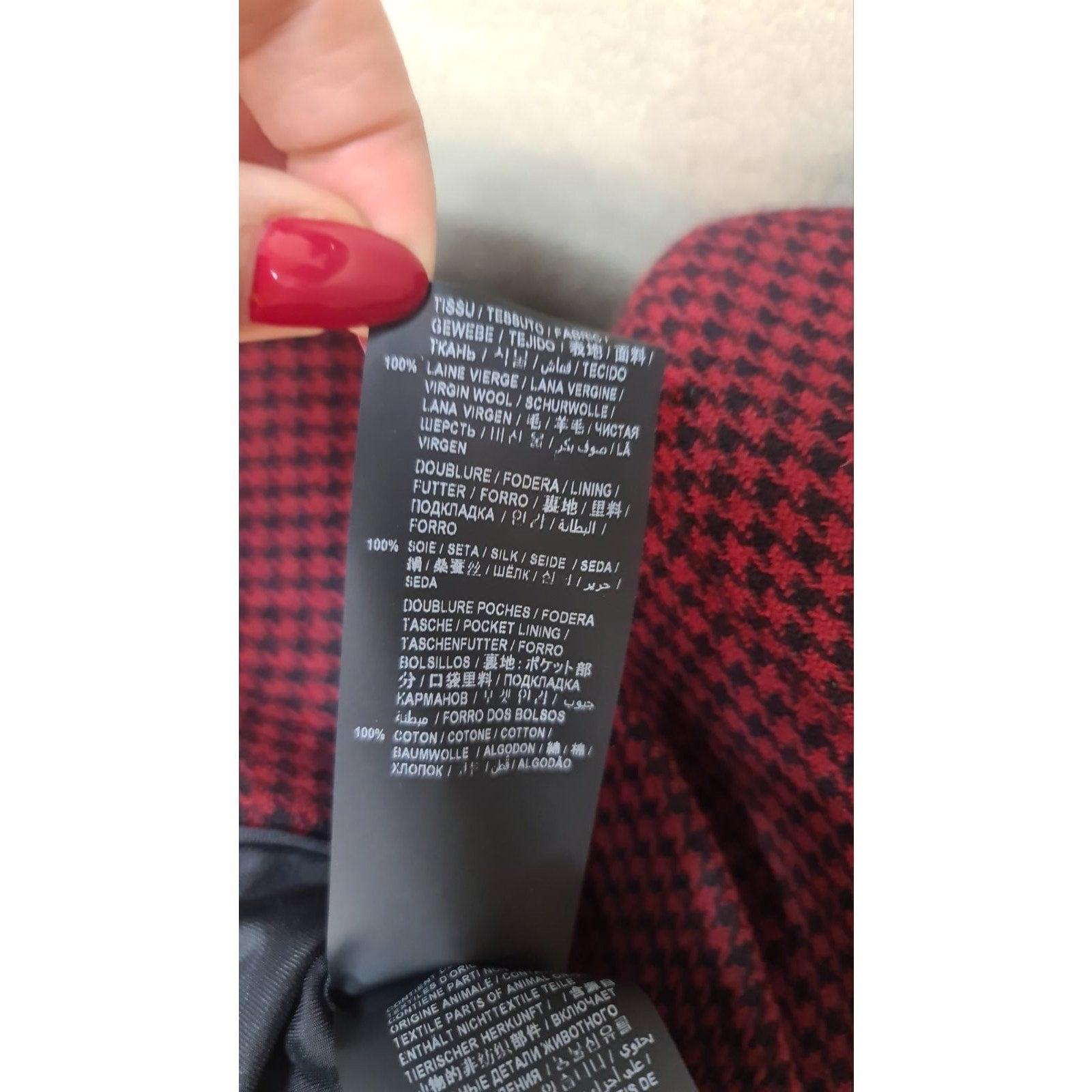 SAINT LAURENT Zweireihige Jacke aus Hahnentritt-Wolle Sz.36 (Braun) im Angebot