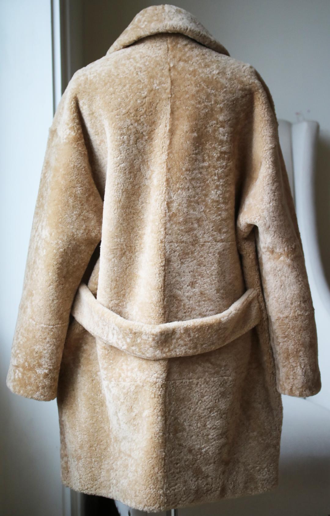 saint laurent shearling coat