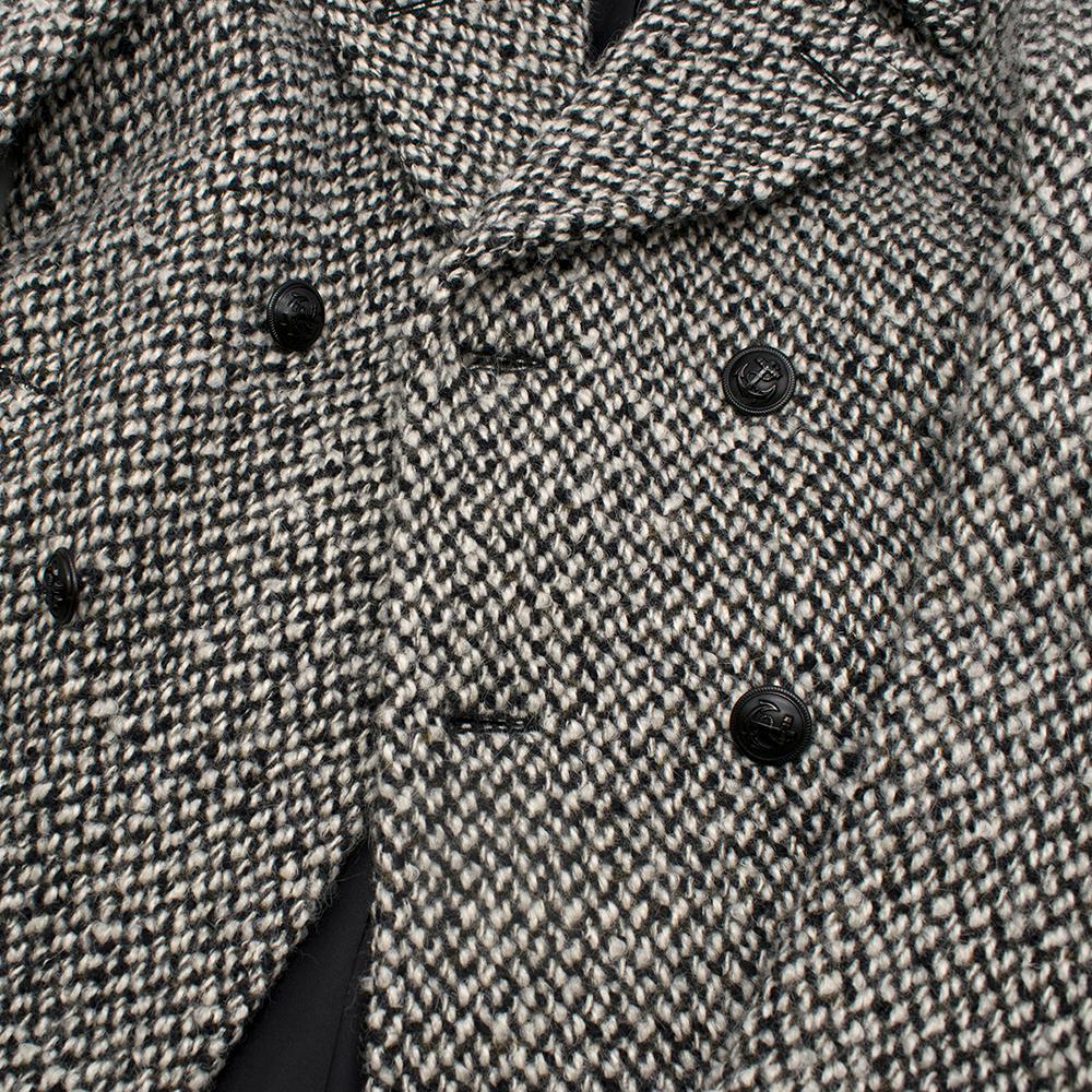 Saint Laurent double breasted tweed coat FR 34 1