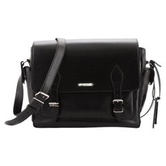 Saint Laurent Double Buckle Messenger Leather Medium