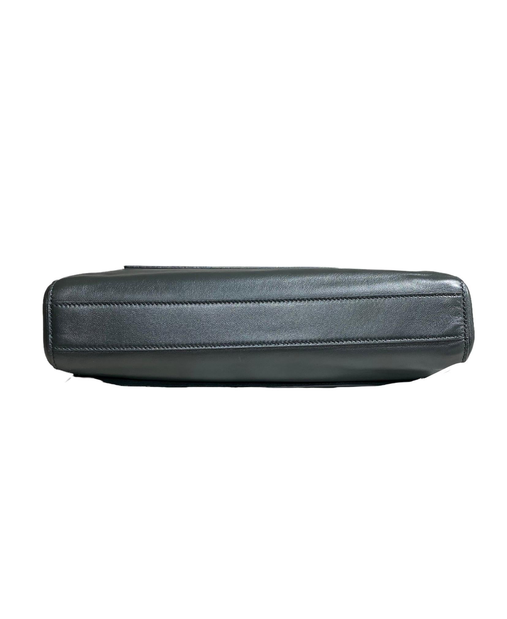 Saint Laurent Double-Face Dark Green Shoulder Bag 2