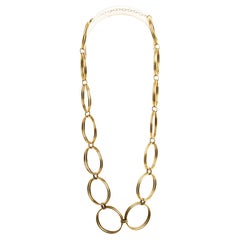 Saint Laurent Double round link necklace sautoir