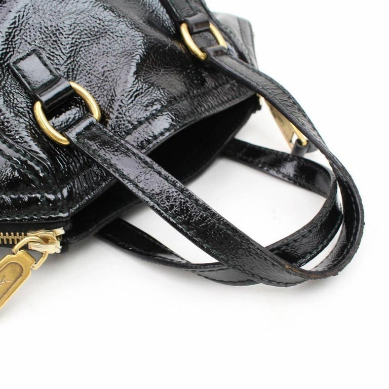 YSL Downtown Med Tote in Patent