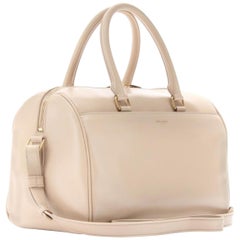Saint Laurent Duffle Classic 6 2way Boston 868650 Beige Leather Shoulder Bag