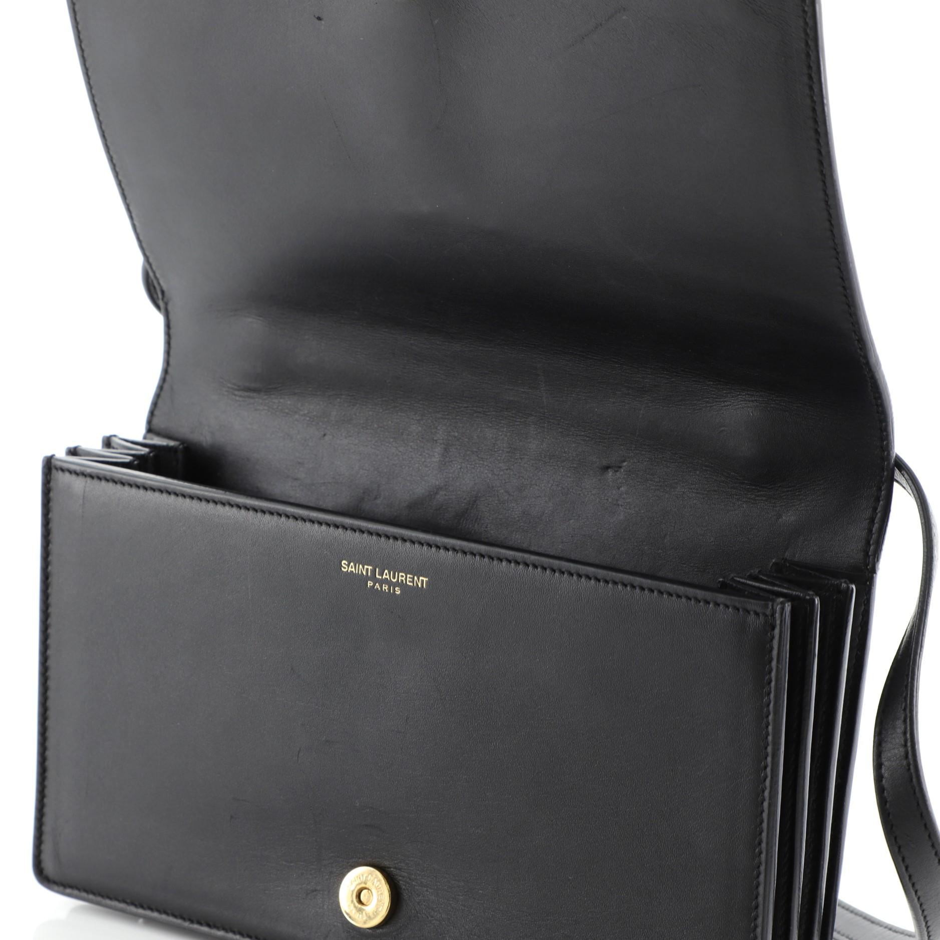 Saint Laurent Dylan Shoulder Bag Leather Small In Good Condition In NY, NY