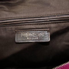 Saint Laurent Easy Extra Large Y Boston Convertrible 868325 Fuchsia Leather Tote