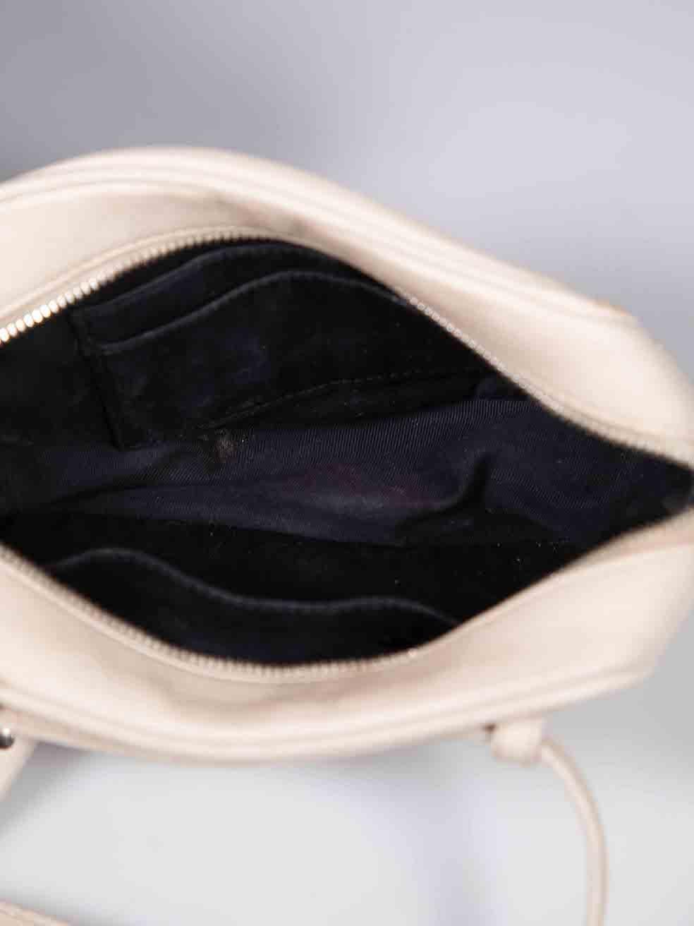 Saint Laurent Ecru Leather Monogram Lou Belt Bag For Sale 1