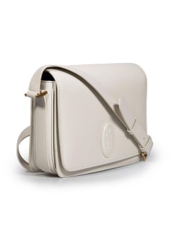 Saint Laurent Ecru Leather Small Le 61 Satchel