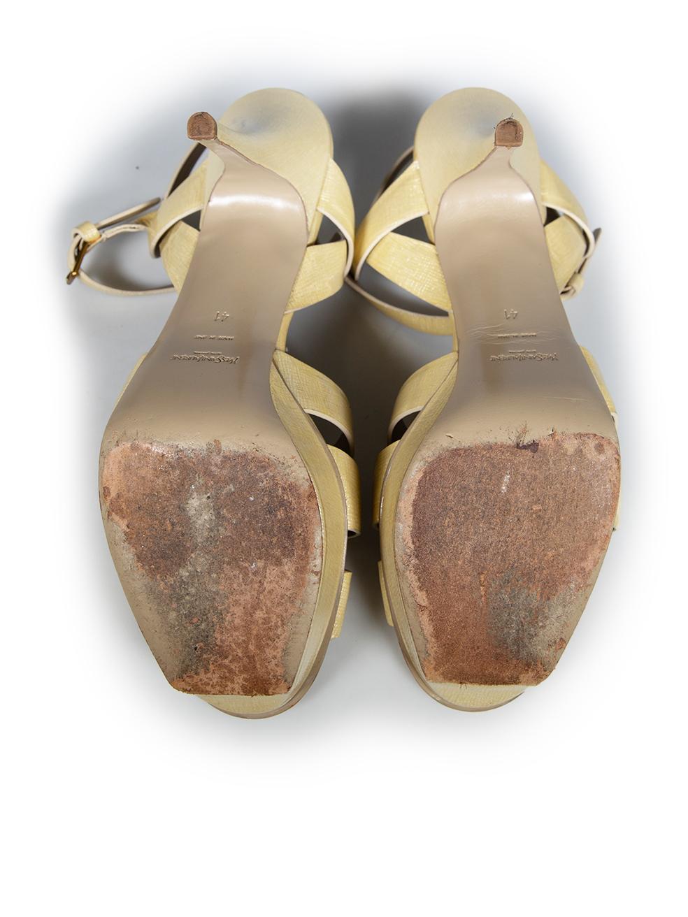 Saint Laurent Sandalias Tribute de charol crudo talla IT 41 en Bueno estado para la venta en London, GB