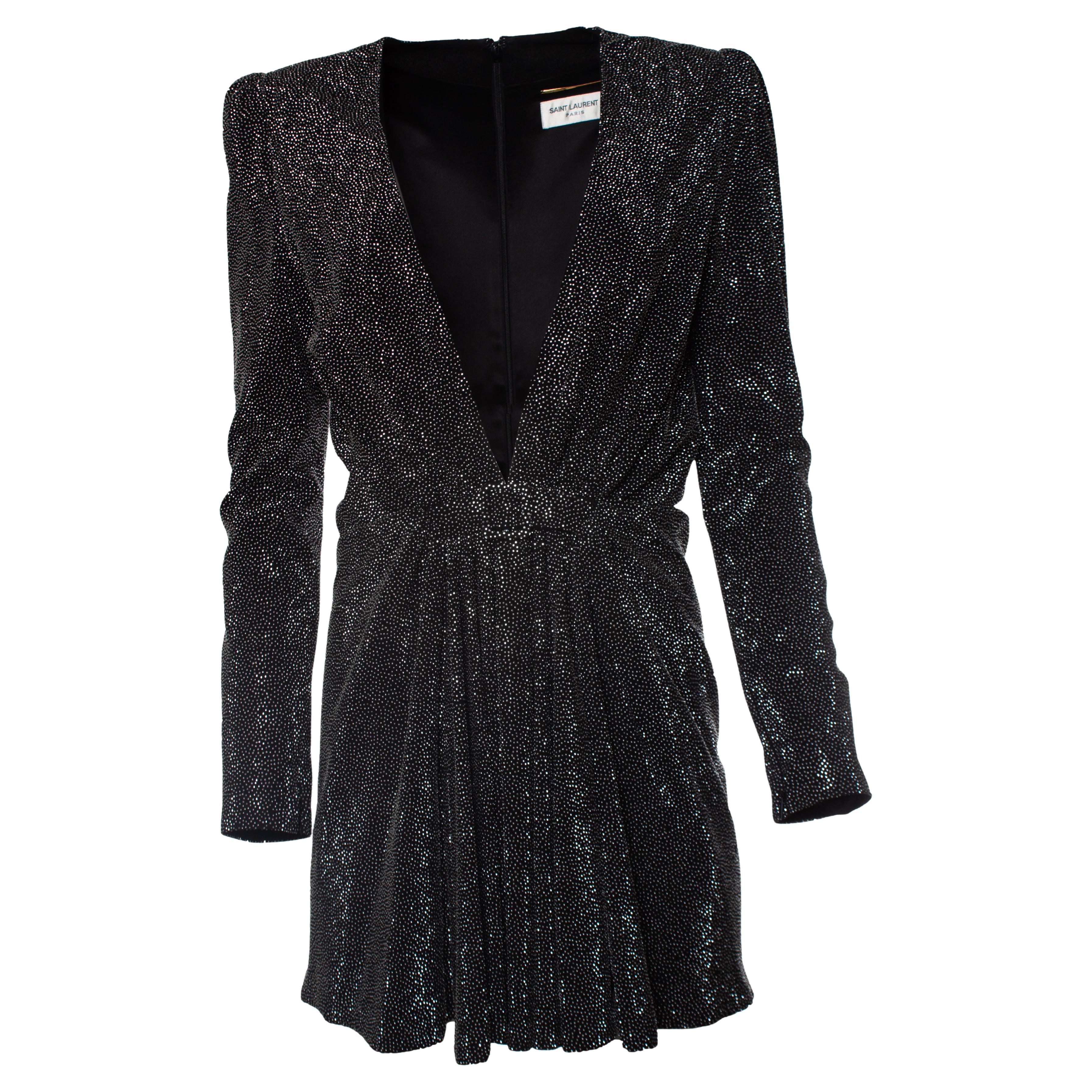 Saint Laurent, Minivestido adornado en venta