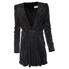 Saint Laurent, Embellished minidress