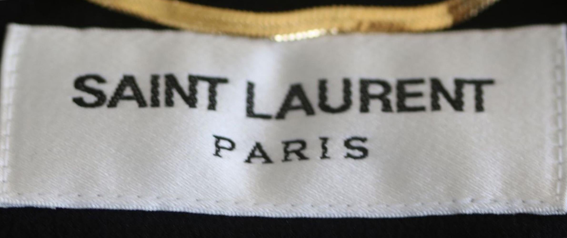 Saint Laurent Embellished Ruched Halter Dress In Excellent Condition In London, GB