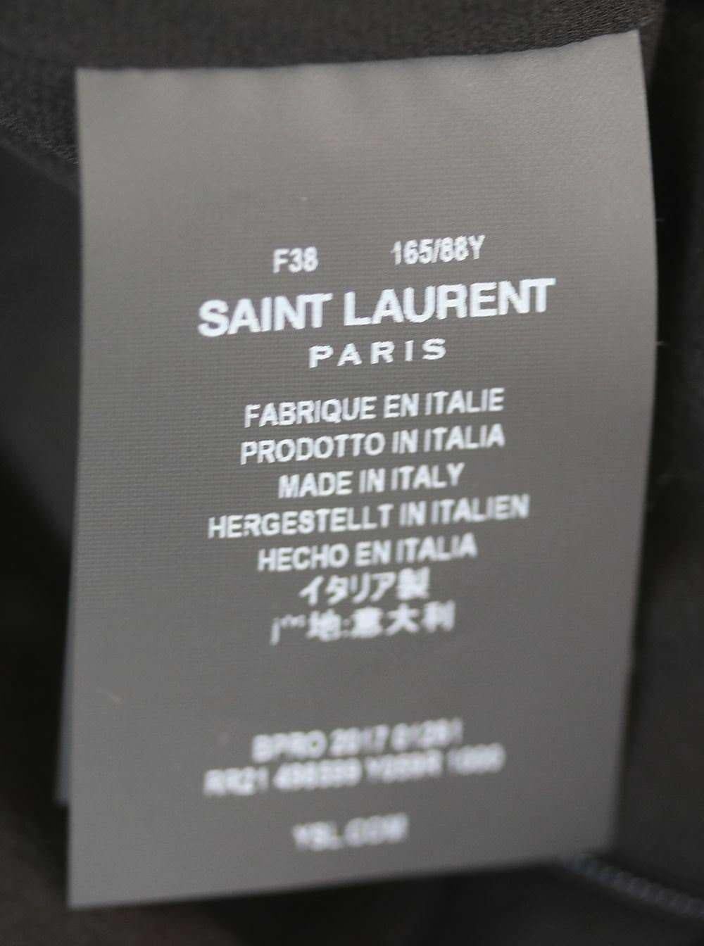 Women's Saint Laurent Embellished Ruched Halter Dress