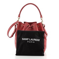 Saint Laurent Emmanuelle Bucket Bag Leder Medium