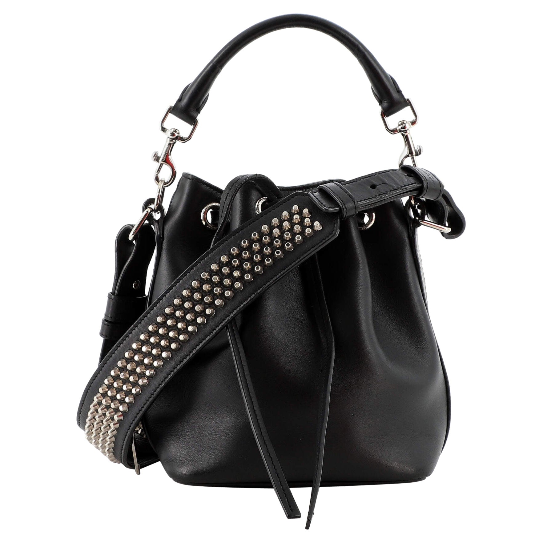 Saint Laurent Emmanuelle Bucket Bag Leather Small
