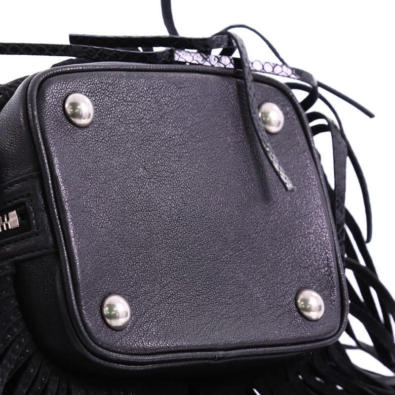Saint Laurent Emmanuelle Bucket Bag Studded Leather Small 1