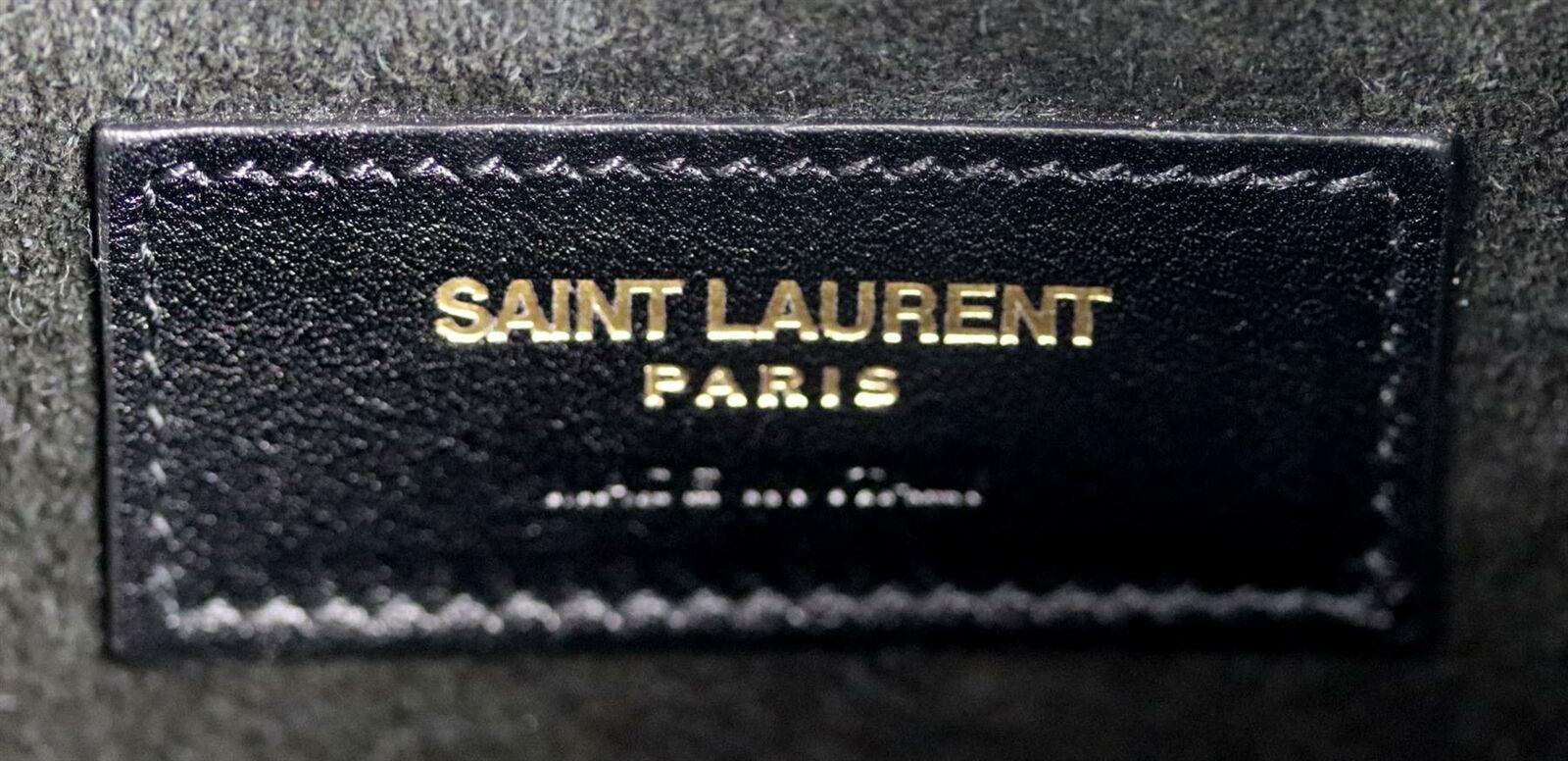 Saint Laurent Emmanuelle Medium Fringed Suede Bucket Bag 4