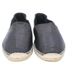 Saint Laurent Espadrille 40.5 Leather Flats SL-0525N-0219