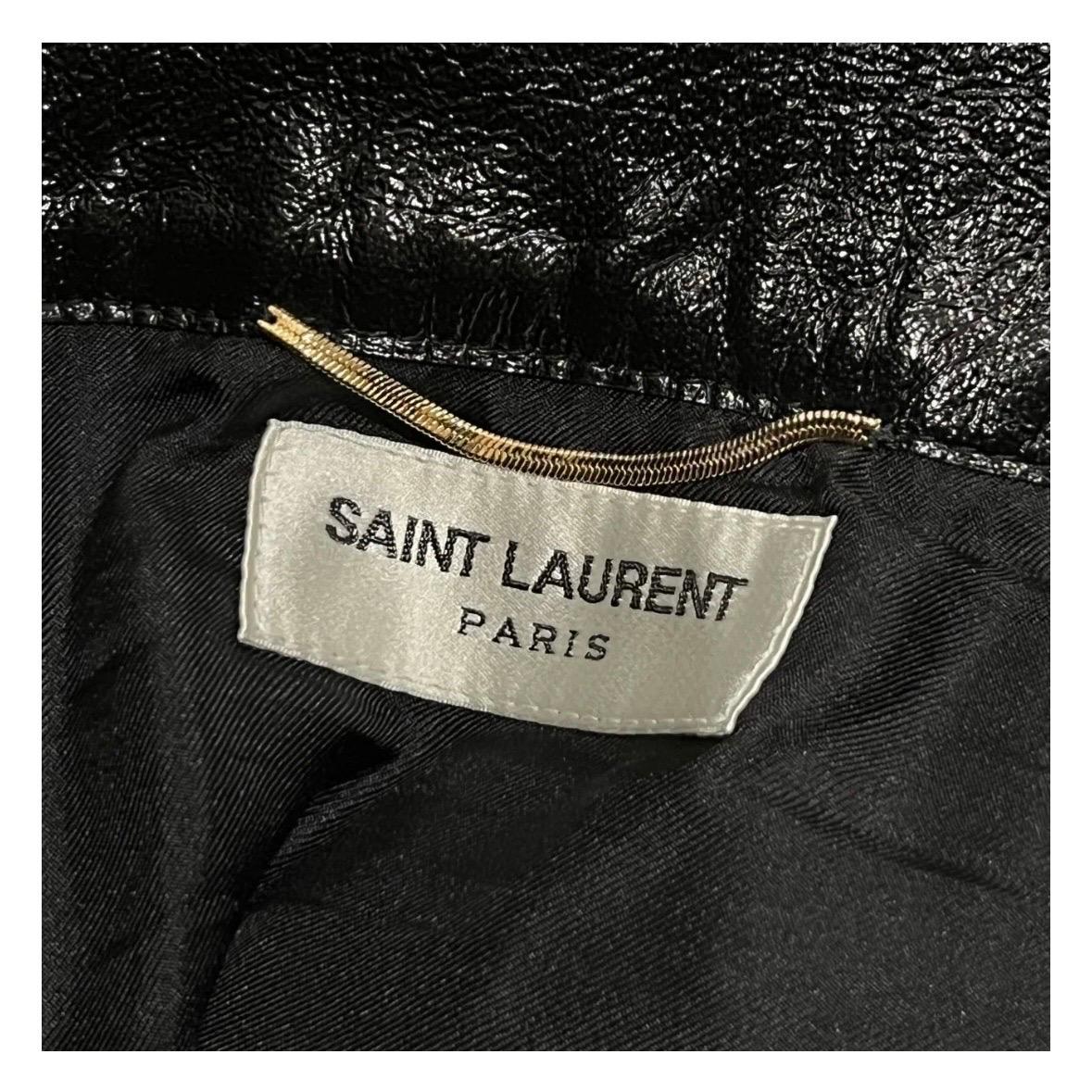 Saint Laurent - Mini-jupe à taille allongée, printemps 2017 Pour femmes en vente