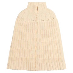 Saint Laurent F/W 2015 by Hedi Slimane Poncho de ganchillo de punto grueso Seminuevo