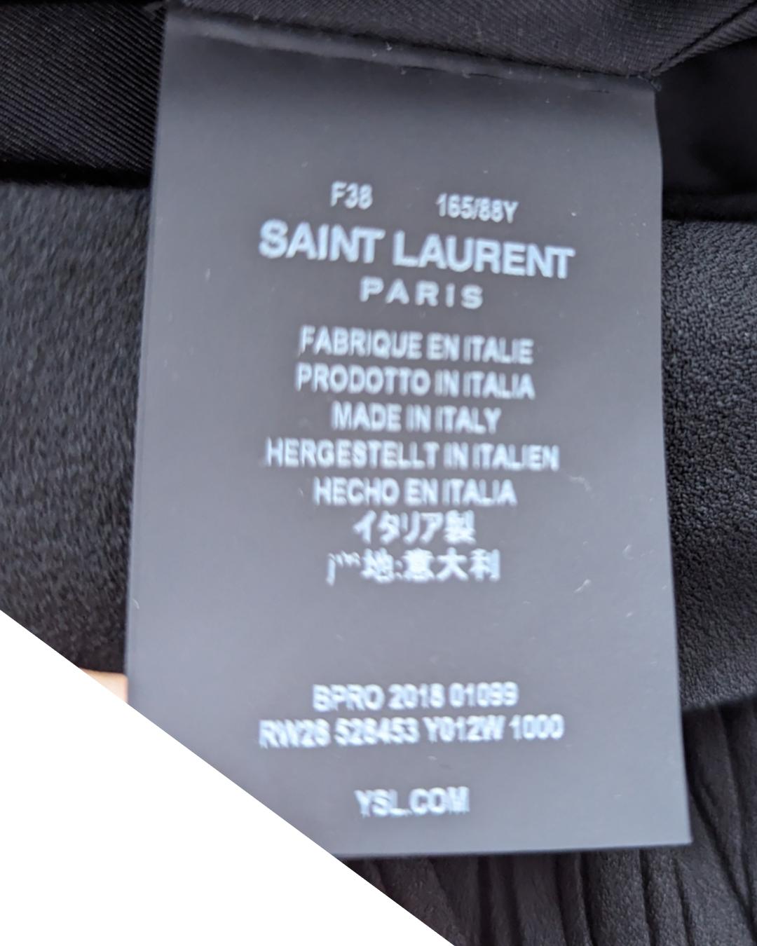 Saint Laurent H/W 2018 Schwarzes Kleid von Anthony Vaccarello im Angebot 9